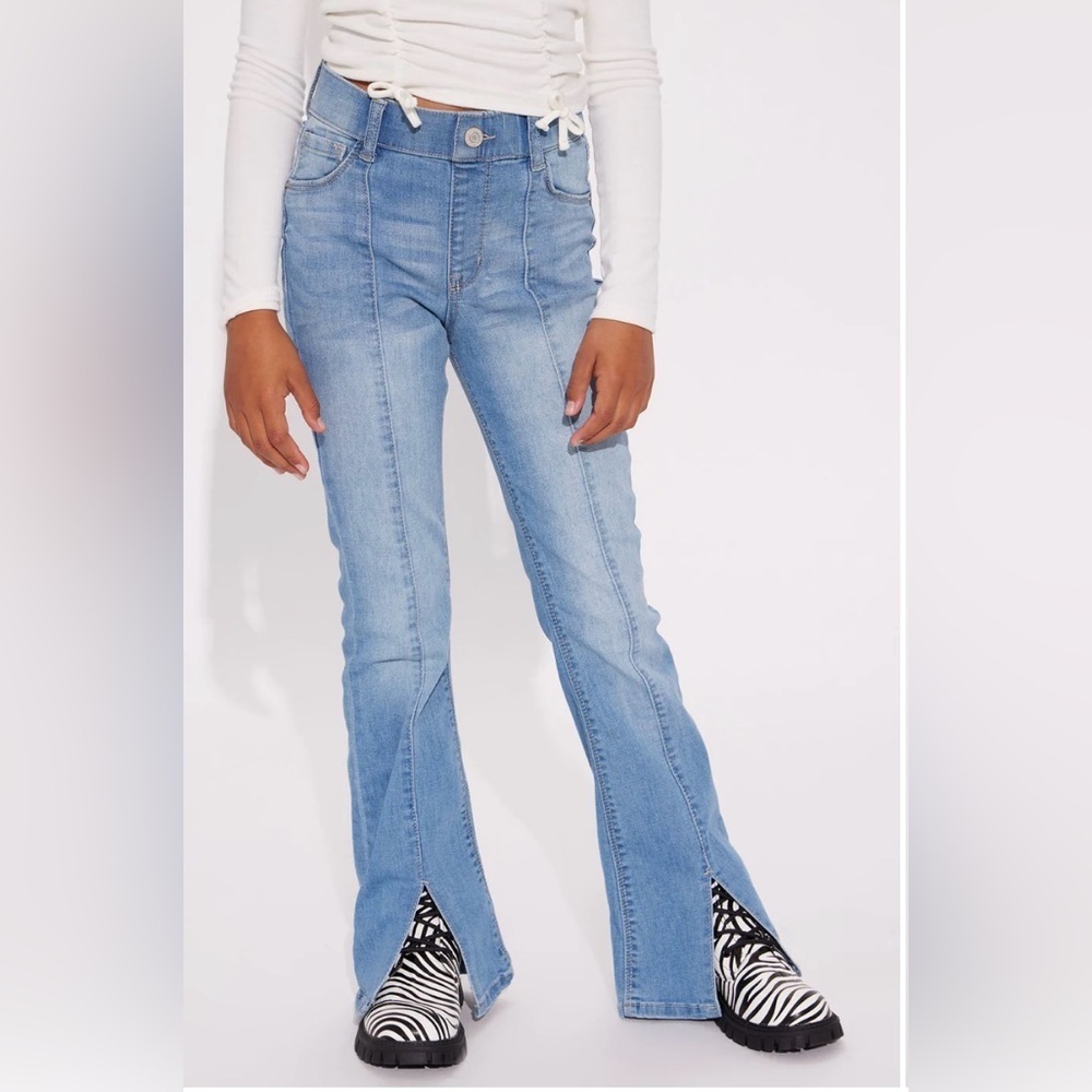 NWT Imperial Star Girls High Rise Flare Jean